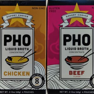 Savory Choice Chicken and Beef Broth Concentrate - 2 packets value pack by AdwisePro